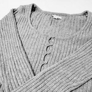 grey American eagle cropped cardigan